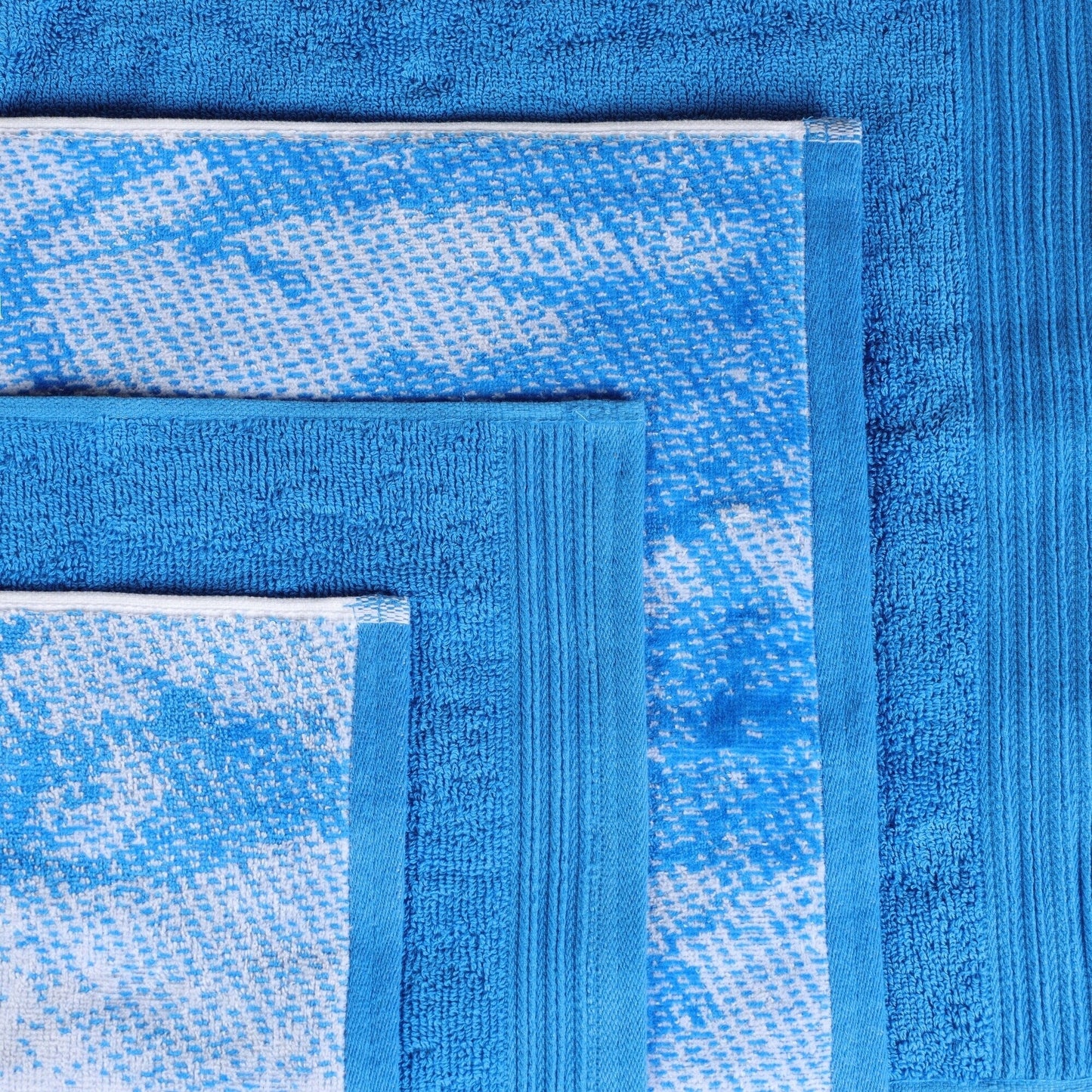 Superior Cotton Quick-Drying Solid and Marble 10 Piece Towel Set