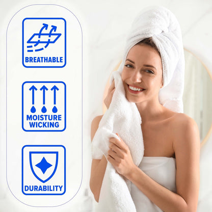 Superior Cotton Quick-Drying Solid and Marble 10 Piece Towel Set