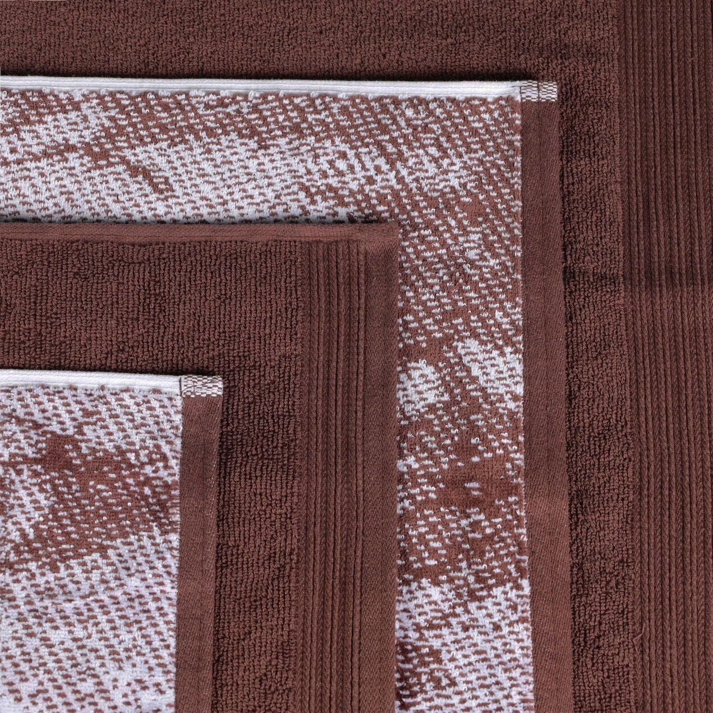 Superior Cotton Quick-Drying Solid and Marble 10 Piece Towel Set