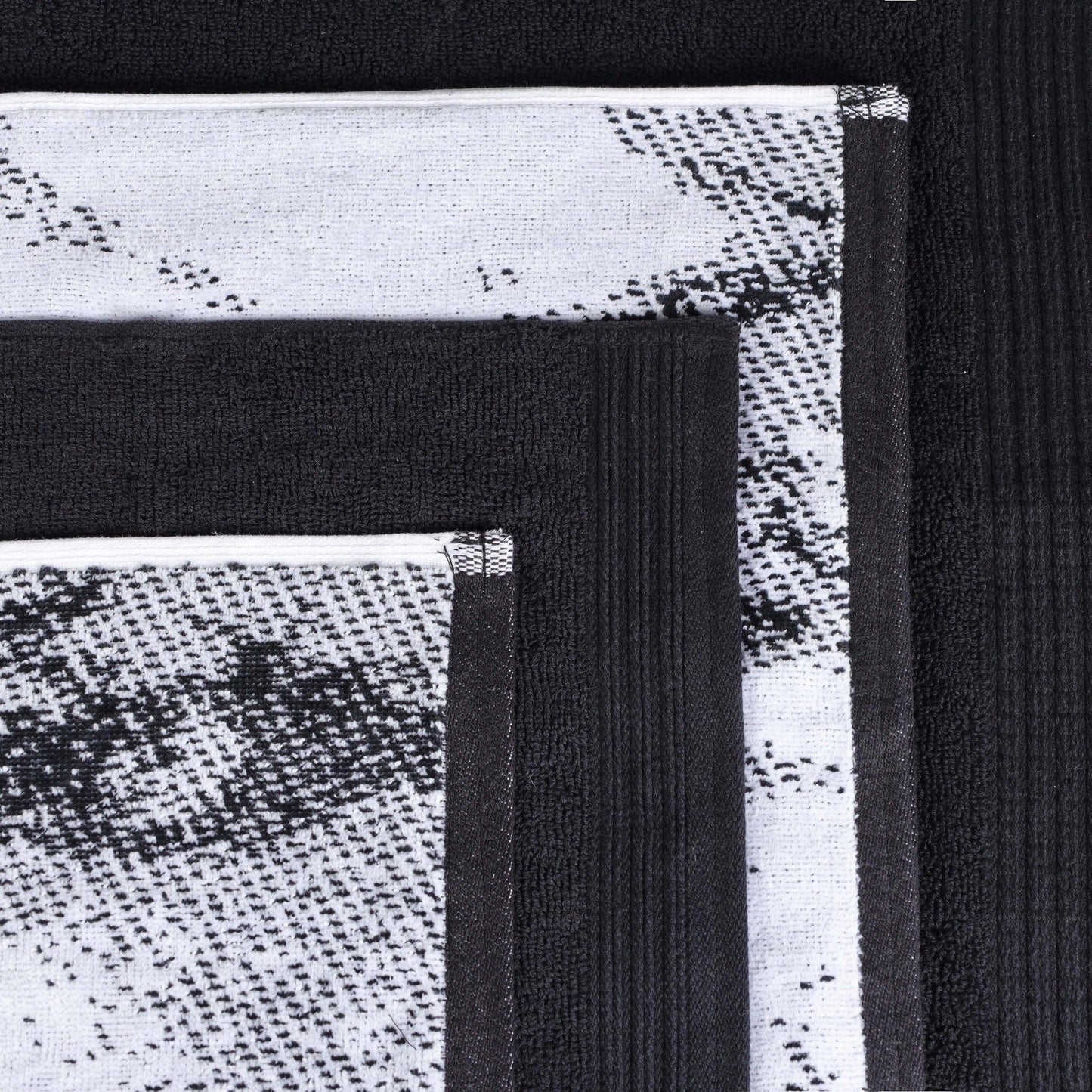 Superior Cotton Quick-Drying Solid and Marble 10 Piece Towel Set