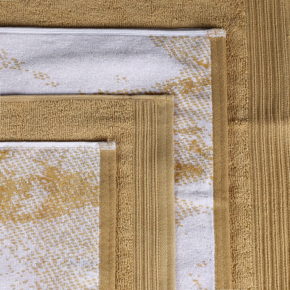 Superior Cotton Quick-Drying Solid and Marble 10 Piece Towel Set