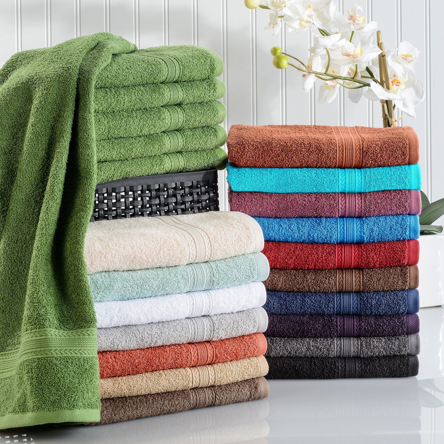 Superior Eco Friendly Cotton Soft and Absorbent Hand Towel - (Set of 6)