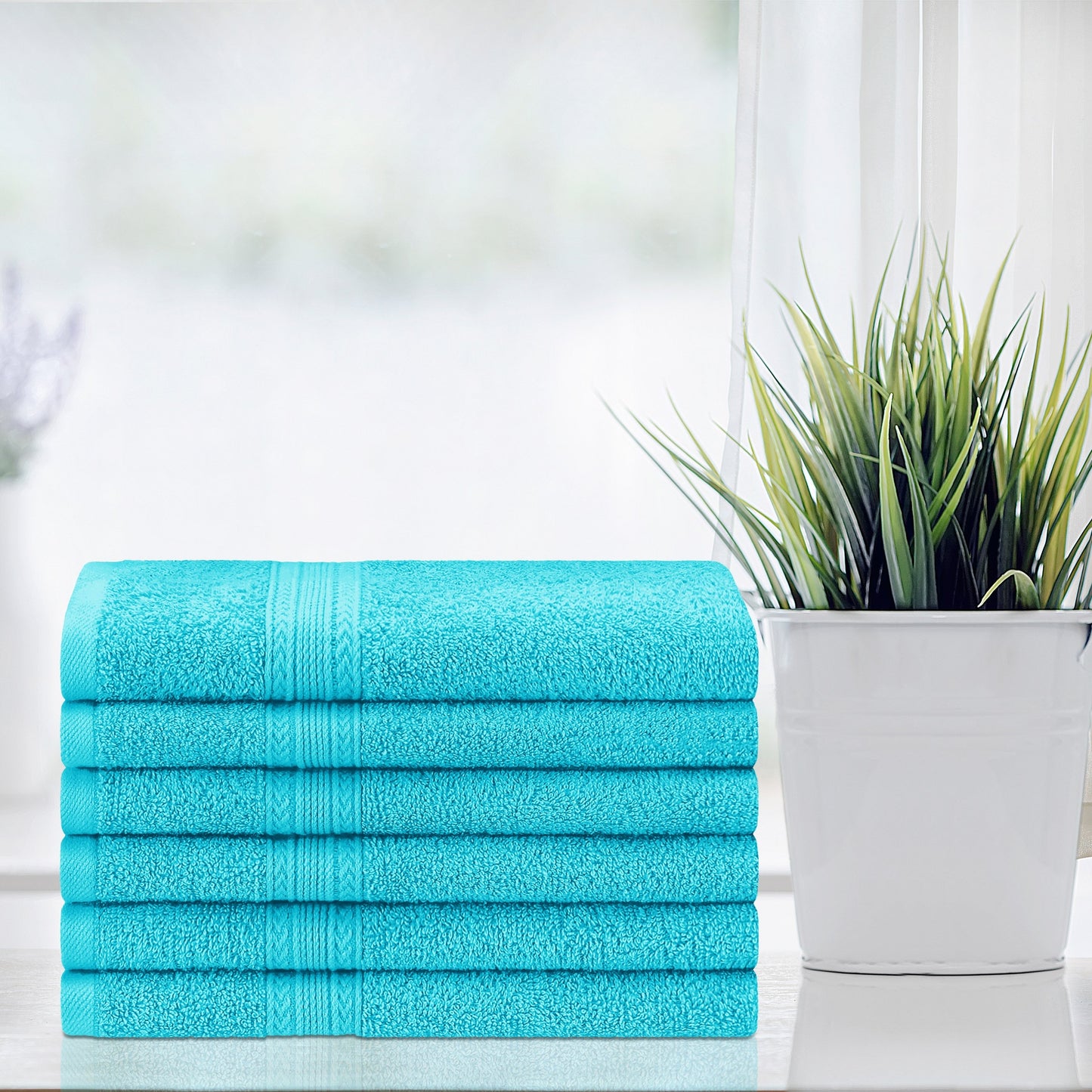 Superior Eco Friendly Cotton Soft and Absorbent Hand Towel - (Set of 6)