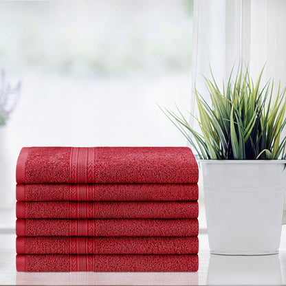 Superior Eco Friendly Cotton Soft and Absorbent Hand Towel - (Set of 6)
