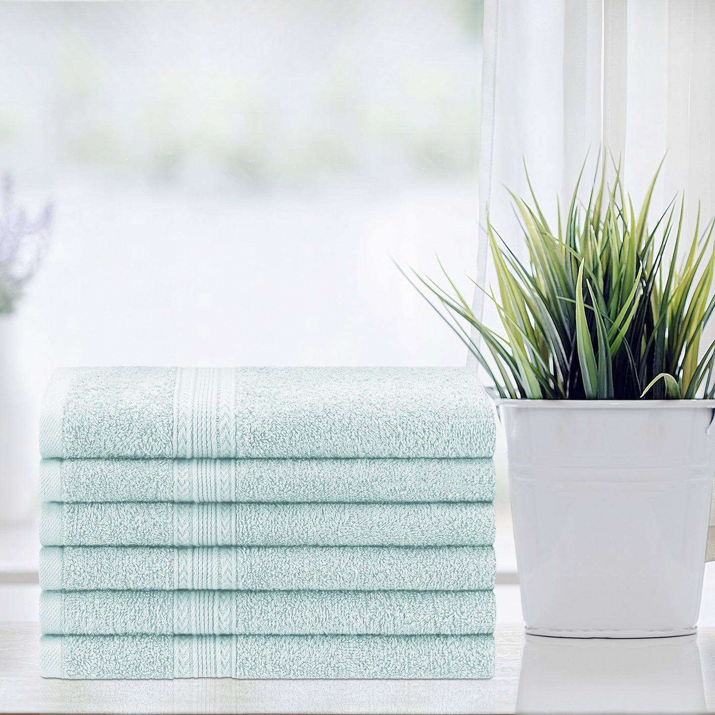 Superior Eco Friendly Cotton Soft and Absorbent Hand Towel - (Set of 6)