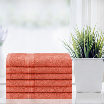 Superior Eco Friendly Cotton Soft and Absorbent Hand Towel - (Set of 6)