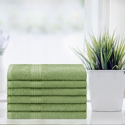 Superior Eco Friendly Cotton Soft and Absorbent Hand Towel - (Set of 6)