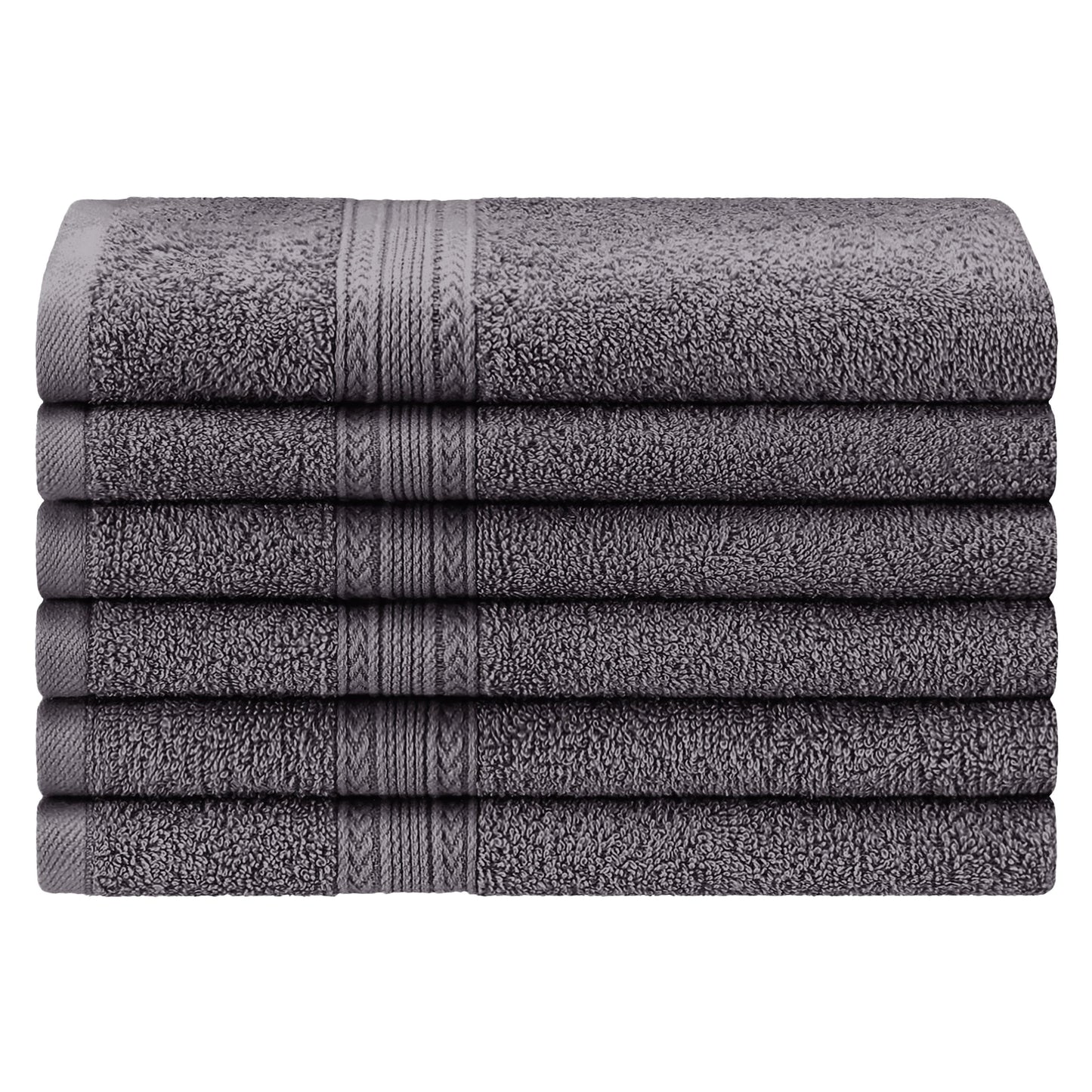 Superior Eco Friendly Cotton Soft and Absorbent Hand Towel - (Set of 6)