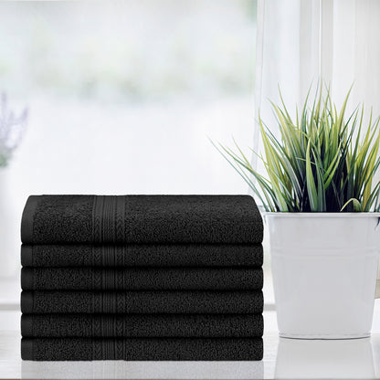Superior Eco Friendly Cotton Soft and Absorbent Hand Towel - (Set of 6)