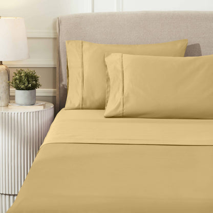 Superior Egyptian Cotton 1200 Thread Count Eco-Friendly Solid Sheet Set