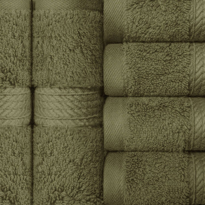 Superior Egyptian Cotton Pile Heavyweight Face Towel Set of 6