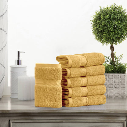 Superior Egyptian Cotton Pile Heavyweight Face Towel Set of 6