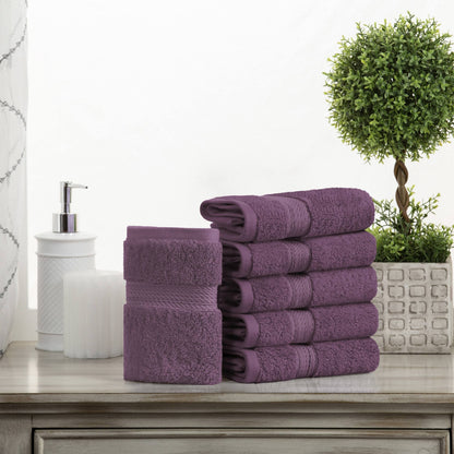 Superior Egyptian Cotton Pile Heavyweight Face Towel Set of 6