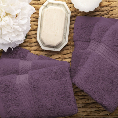 Superior Egyptian Cotton Pile Heavyweight Face Towel Set of 6