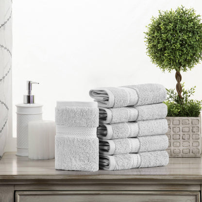 Superior Egyptian Cotton Pile Heavyweight Face Towel Set of 6