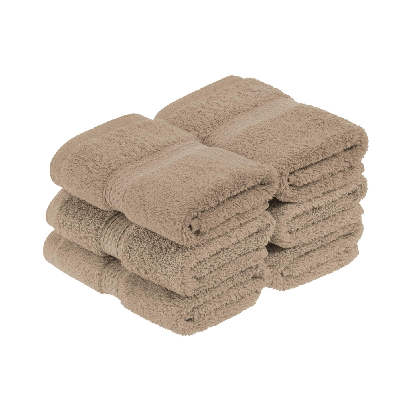 Superior Egyptian Cotton Pile Heavyweight Face Towel Set of 6