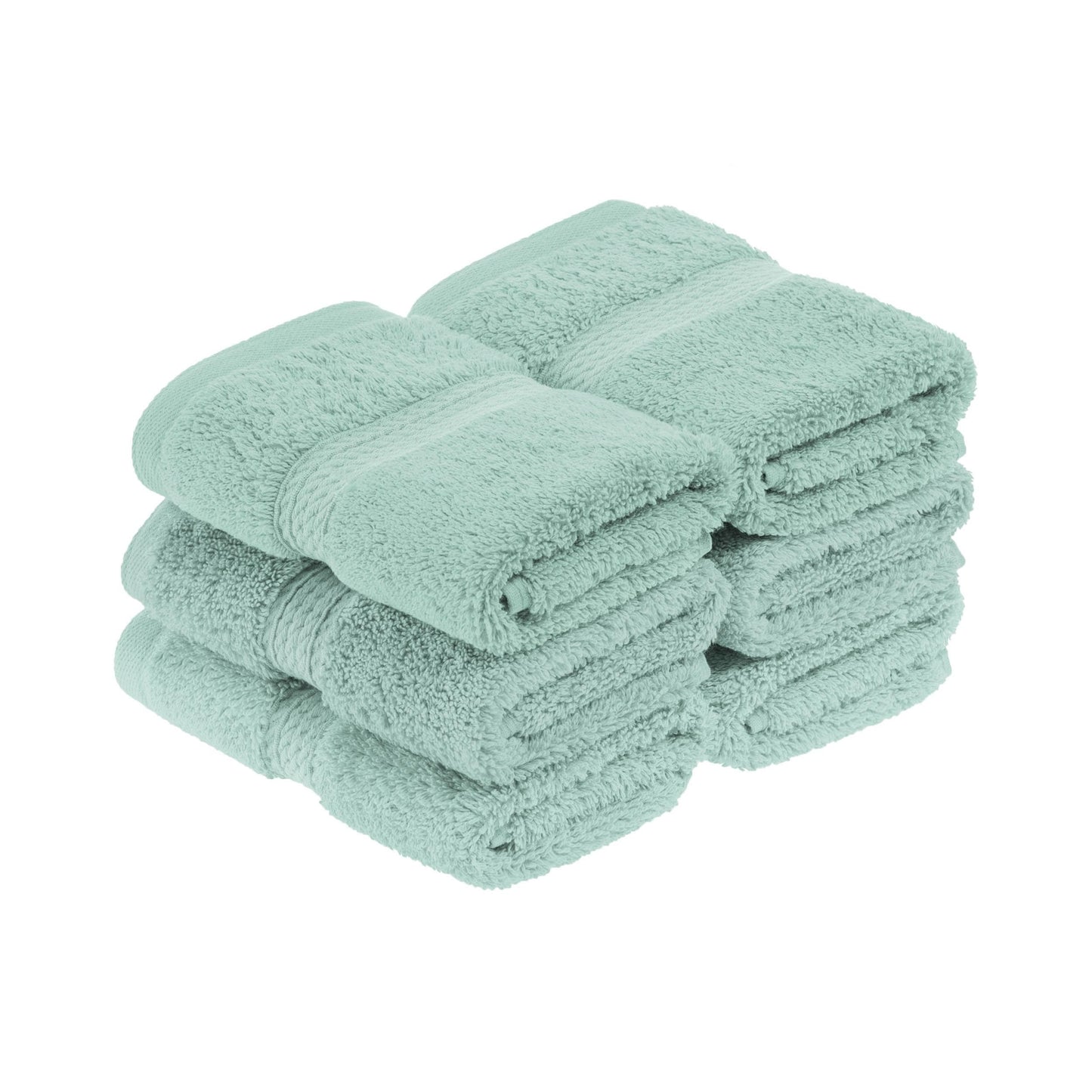 Superior Egyptian Cotton Pile Heavyweight Face Towel Set of 6