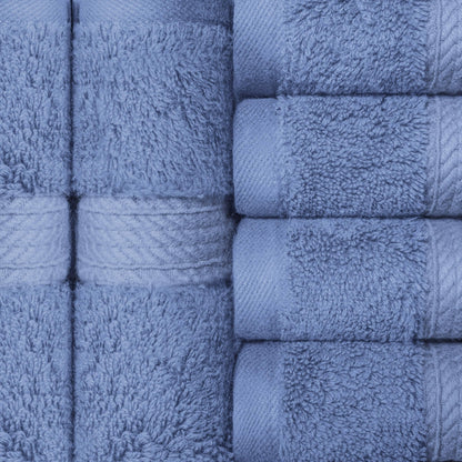 Superior Egyptian Cotton Pile Heavyweight Face Towel Set of 6