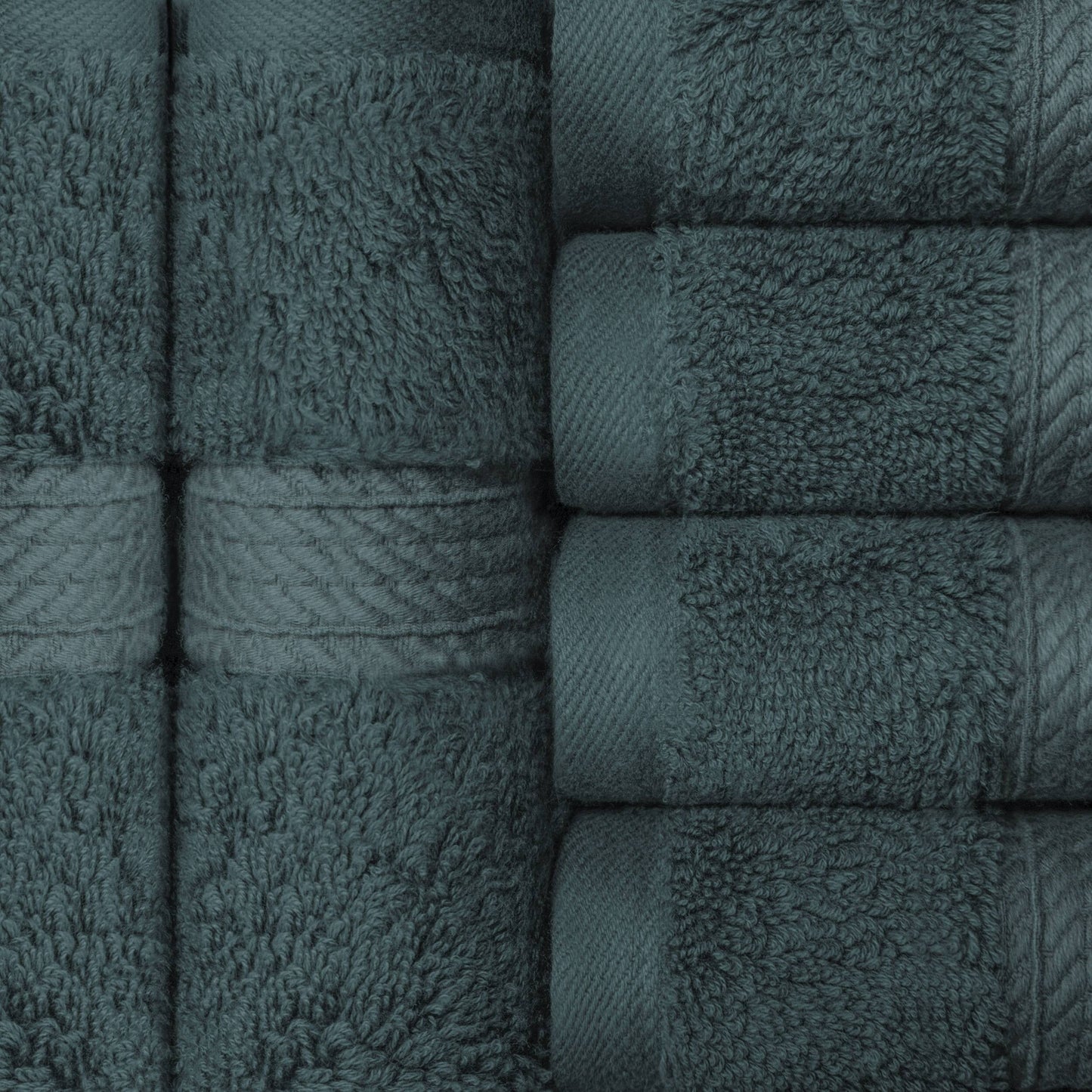 Superior Egyptian Cotton Pile Heavyweight Face Towel Set of 6