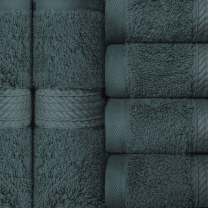 Superior Egyptian Cotton Pile Heavyweight Face Towel Set of 6