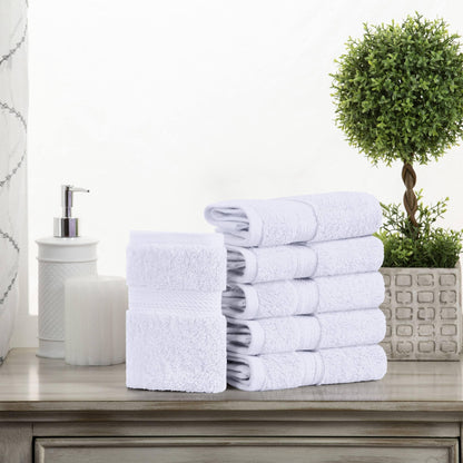 Superior Egyptian Cotton Pile Heavyweight Face Towel Set of 6