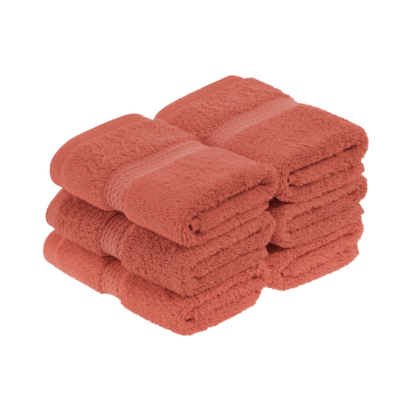 Superior Egyptian Cotton Pile Heavyweight Face Towel Set of 6
