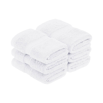 Superior Egyptian Cotton Pile Heavyweight Face Towel Set of 6