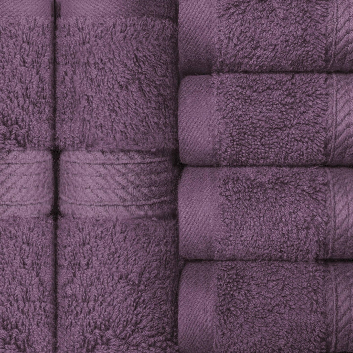 Superior Egyptian Cotton Pile Heavyweight Face Towel Set of 6