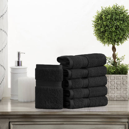 Superior Egyptian Cotton Pile Heavyweight Face Towel Set of 6