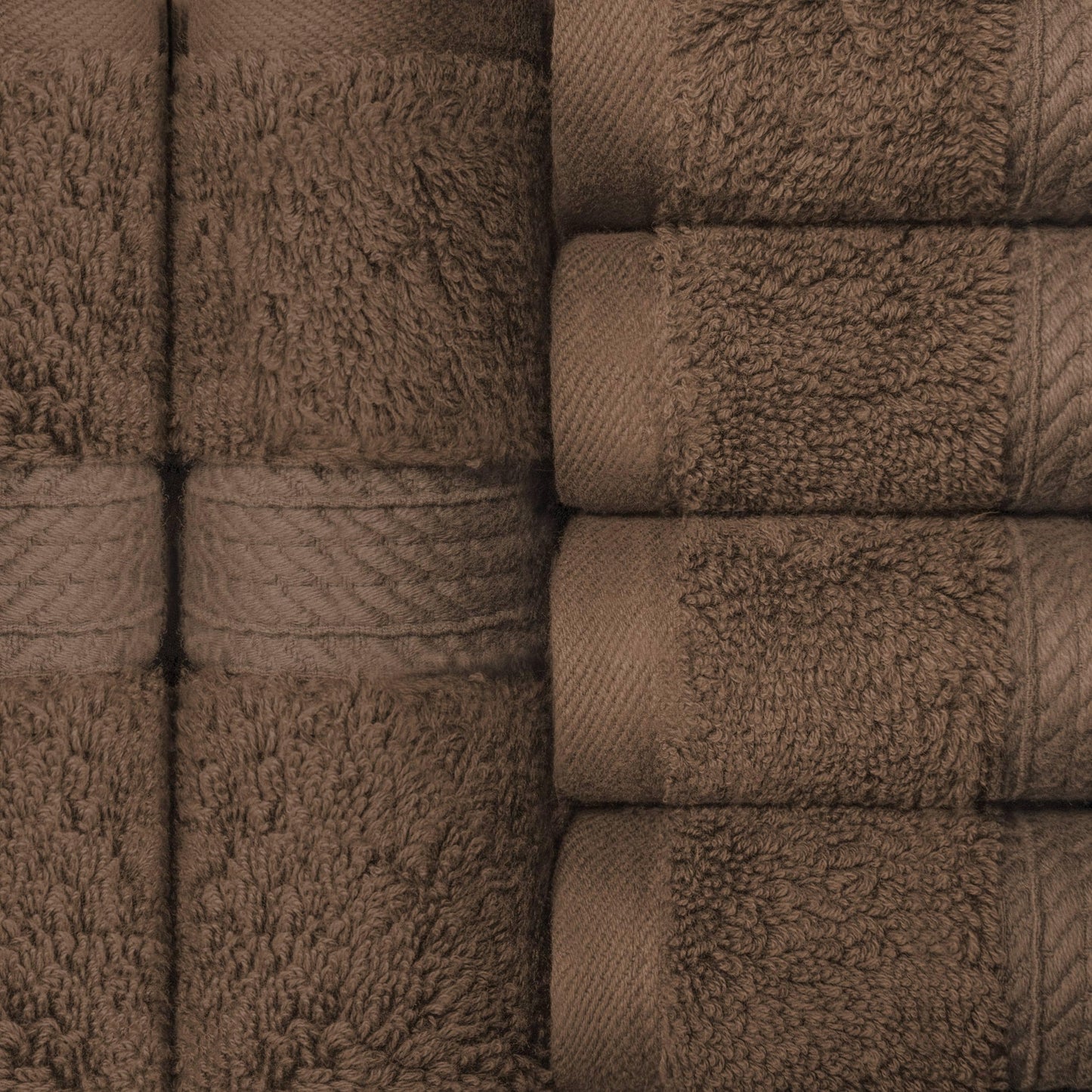 Superior Egyptian Cotton Pile Heavyweight Face Towel Set of 6