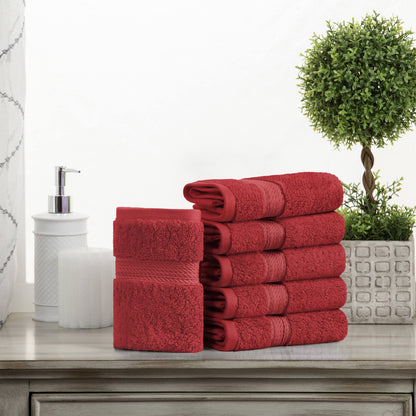 Superior Egyptian Cotton Pile Heavyweight Face Towel Set of 6