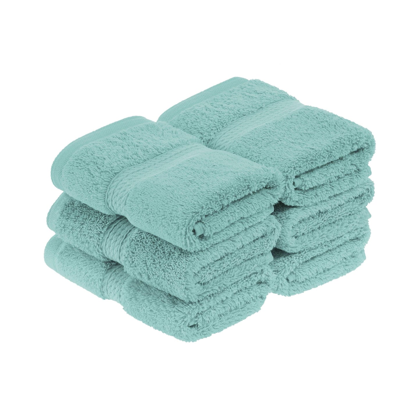 Superior Egyptian Cotton Pile Heavyweight Face Towel Set of 6