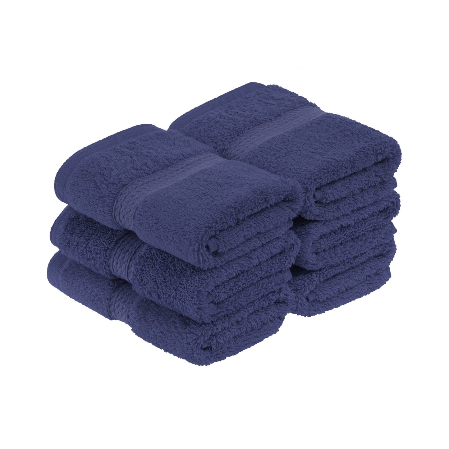 Superior Egyptian Cotton Pile Heavyweight Face Towel Set of 6