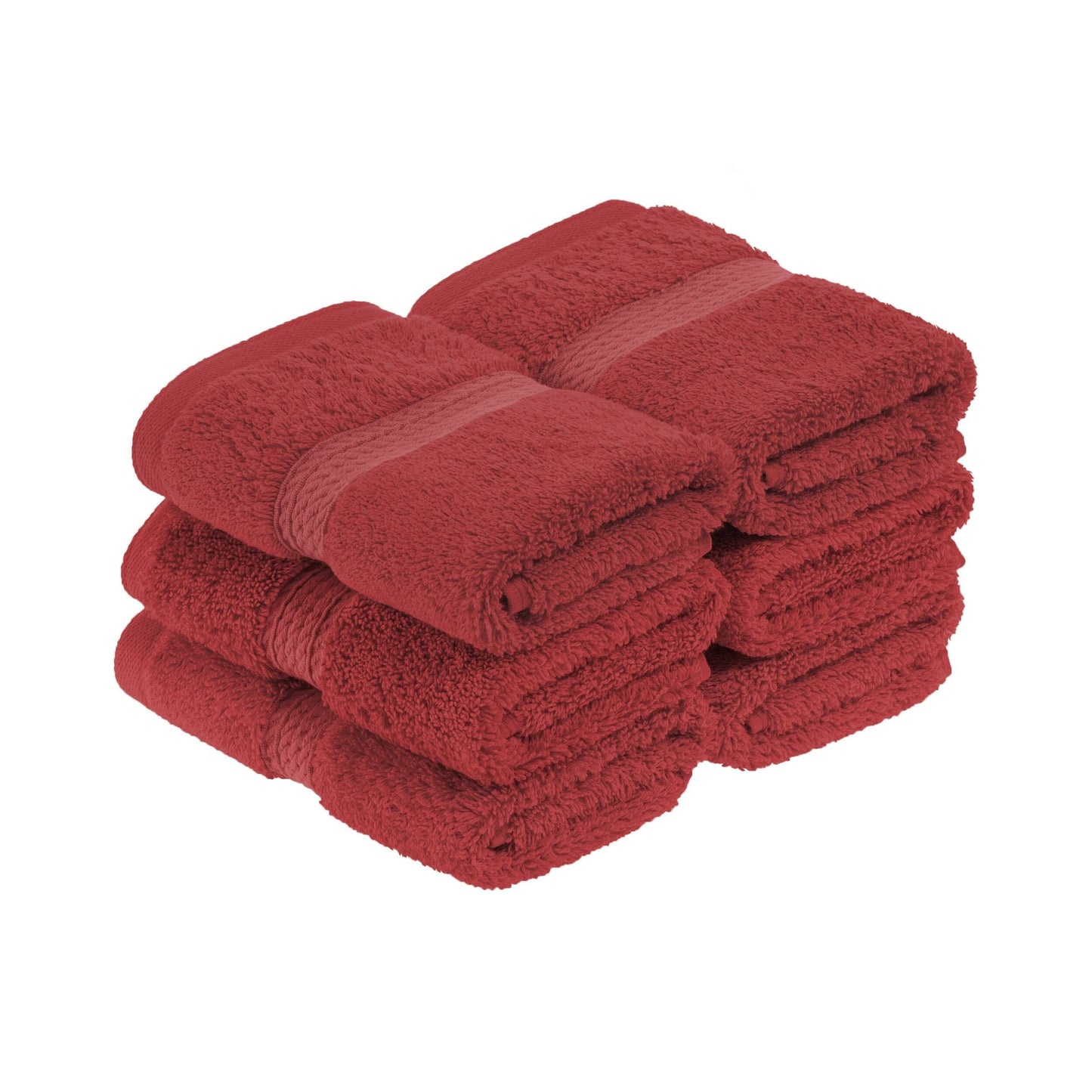Superior Egyptian Cotton Pile Heavyweight Face Towel Set of 6