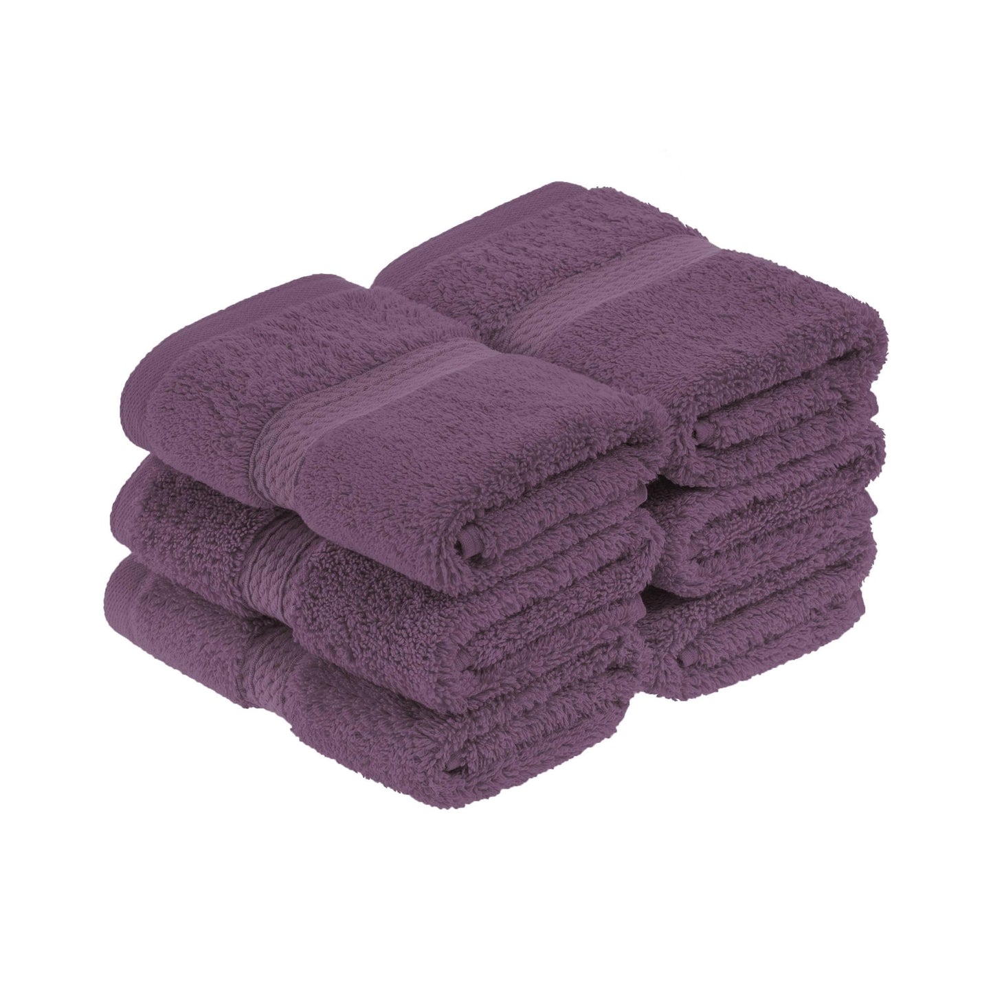 Superior Egyptian Cotton Pile Heavyweight Face Towel Set of 6
