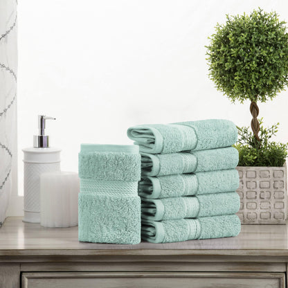 Superior Egyptian Cotton Pile Heavyweight Face Towel Set of 6