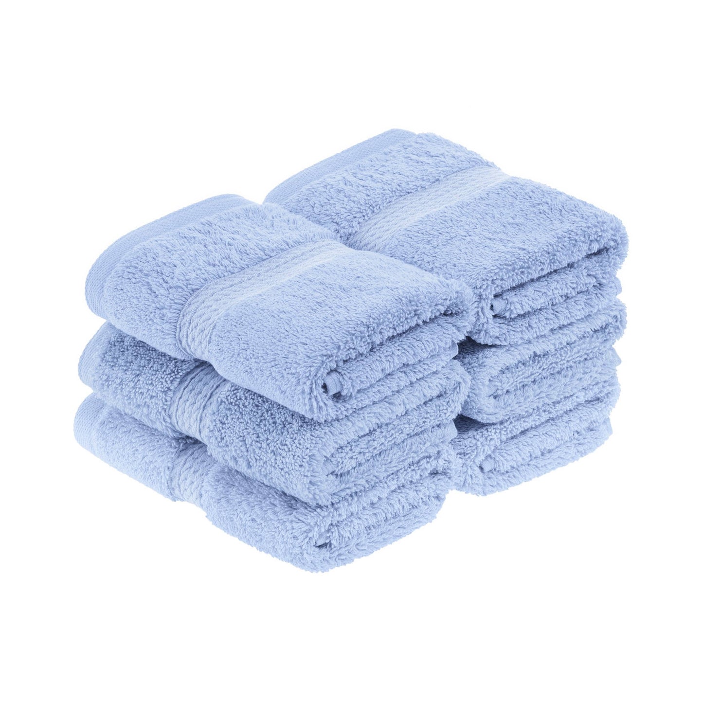 Superior Egyptian Cotton Pile Heavyweight Face Towel Set of 6