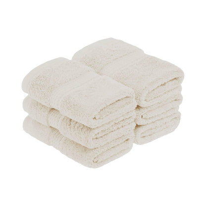 Superior Egyptian Cotton Pile Heavyweight Face Towel Set of 6