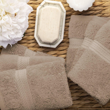 Superior Egyptian Cotton Pile Heavyweight Face Towel Set of 6