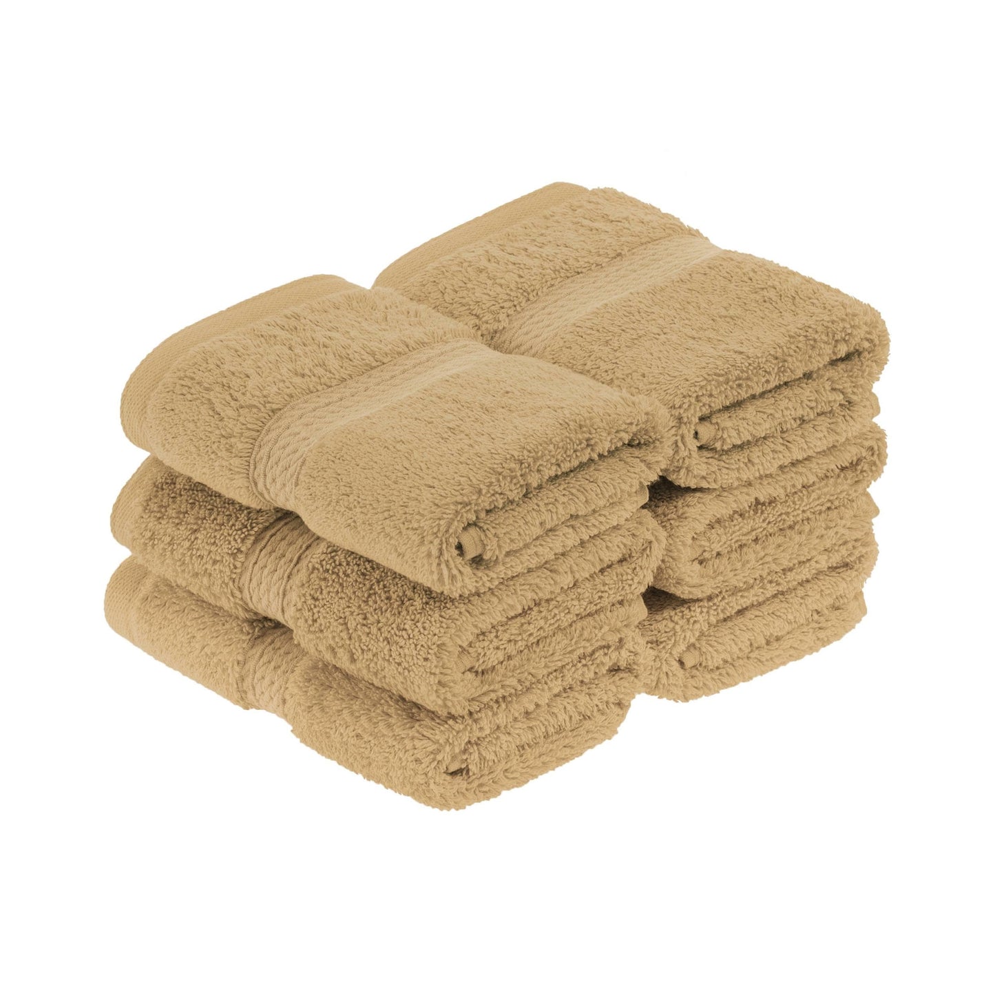 Superior Egyptian Cotton Pile Heavyweight Face Towel Set of 6