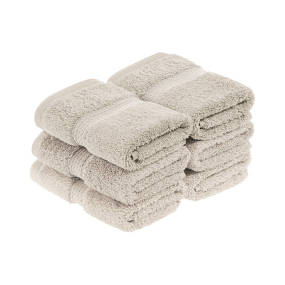 Superior Egyptian Cotton Pile Heavyweight Face Towel Set of 6