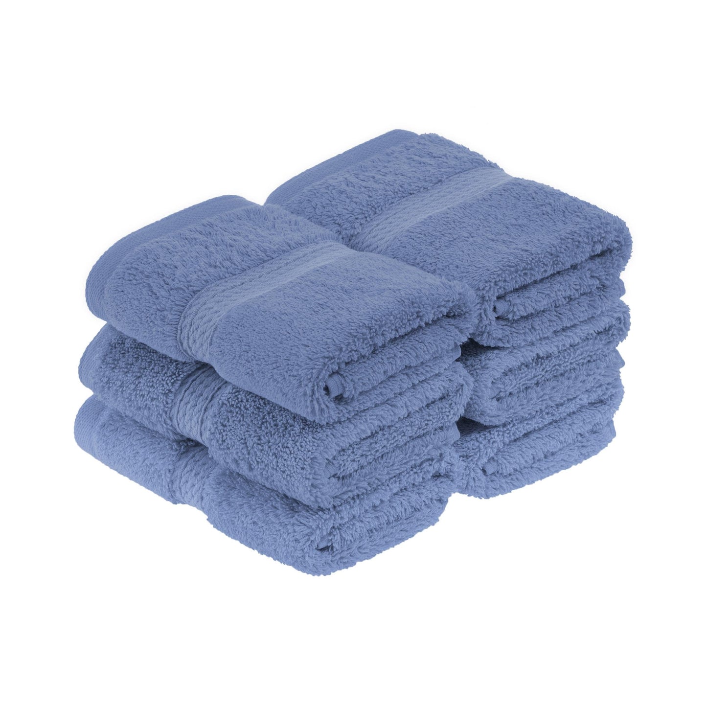 Superior Egyptian Cotton Pile Heavyweight Face Towel Set of 6