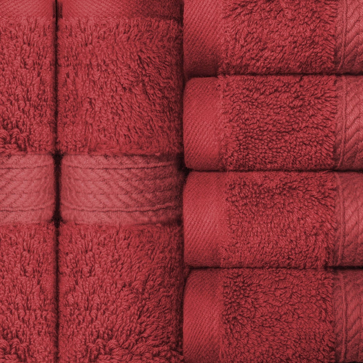 Superior Egyptian Cotton Pile Heavyweight Face Towel Set of 6