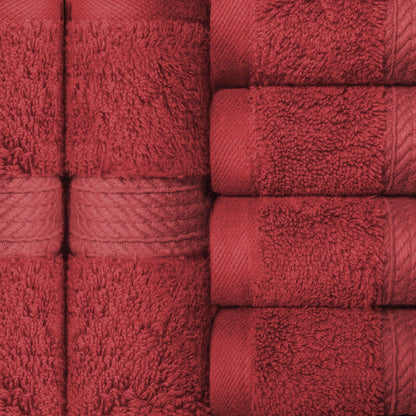 Superior Egyptian Cotton Pile Heavyweight Face Towel Set of 6