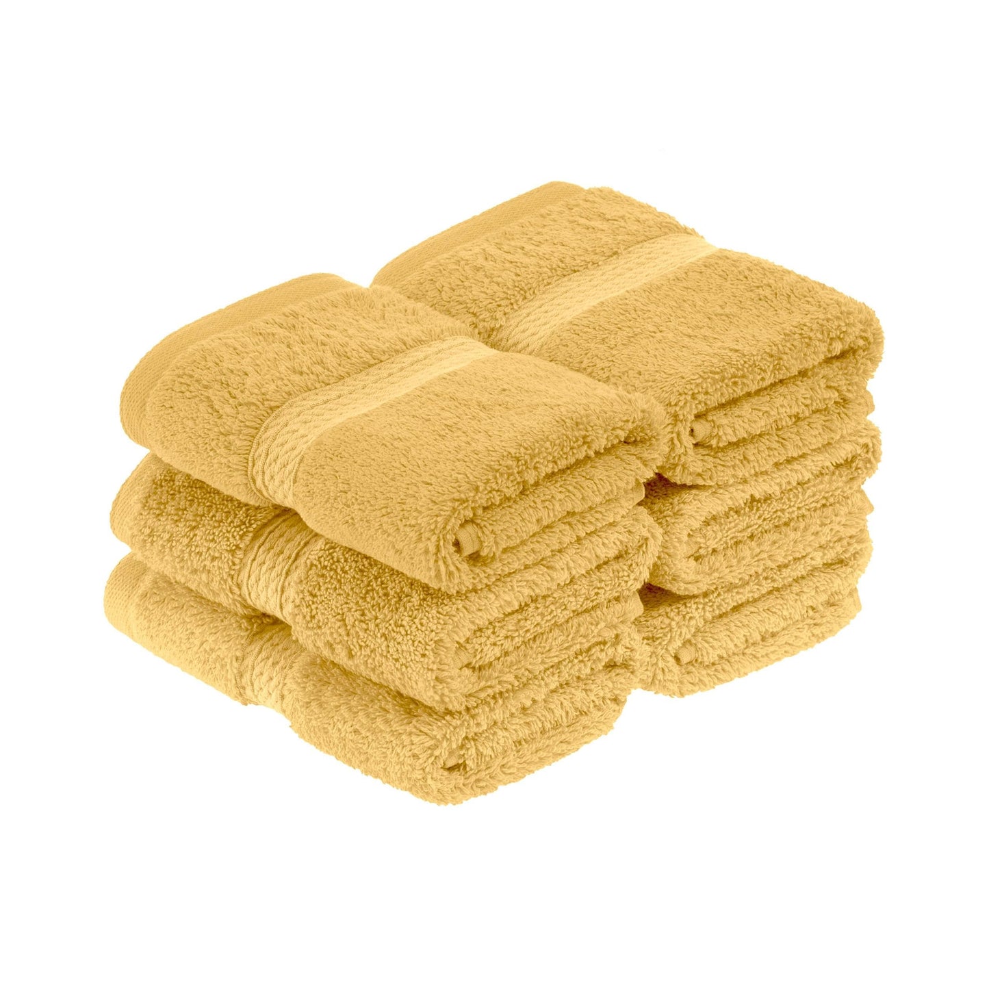 Superior Egyptian Cotton Pile Heavyweight Face Towel Set of 6