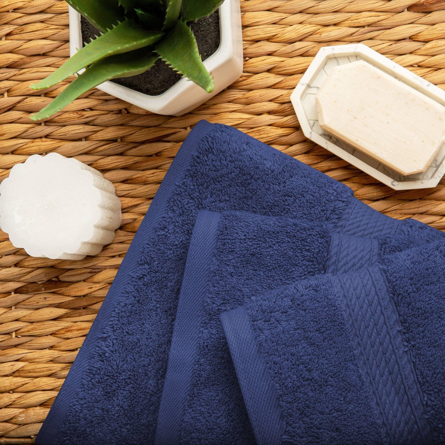 Superior Egyptian Cotton Pile Heavyweight 3-Piece Towel Set