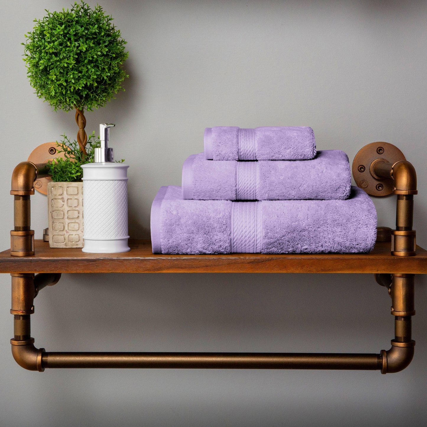 Superior Egyptian Cotton Pile Heavyweight 3-Piece Towel Set