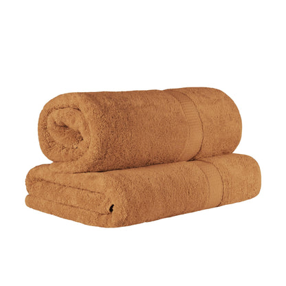 Superior Egyptian Cotton Pile Heavyweight Bath Sheet Set of 2