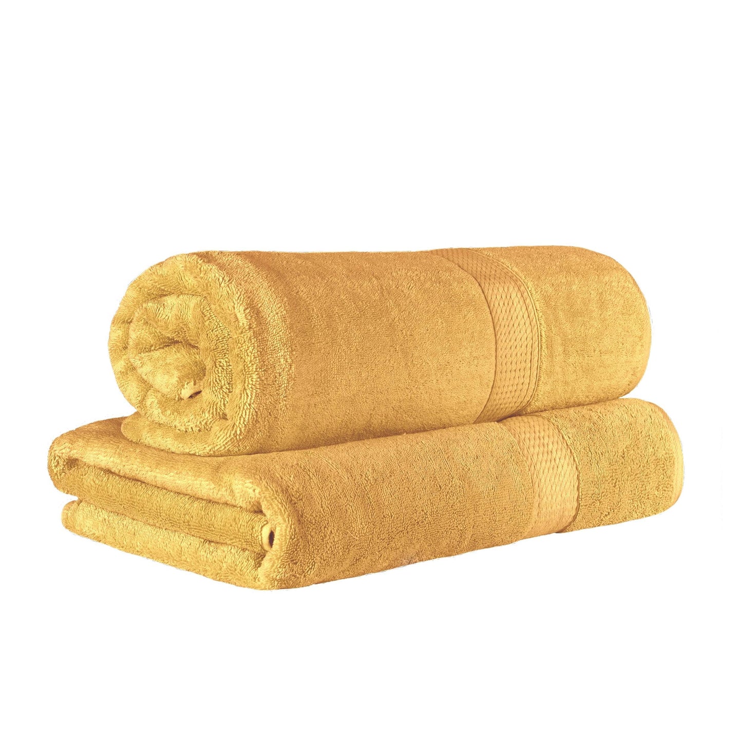 Superior Egyptian Cotton Pile Heavyweight Bath Sheet Set of 2