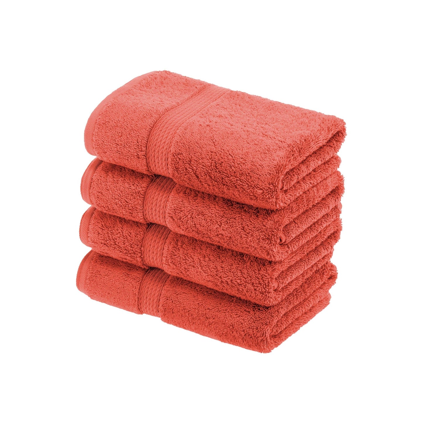 Superior Egyptian Cotton Pile Heavyweight Hand Towel Set of 4